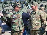 3 мая американская военная техника прибыла в Молдавию в составе одного из подразделений сухопутные войск США в Европе (USAREUR) для участия в совместных с американско-молдавских военных учениях Dragon Pionee