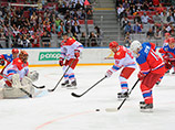 Путин забросил только одну шайбу в гала-матче Ночной хоккейной лиги