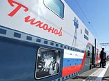Поезд "Вячеслав Тихонов" отправился в первый рейс из Москвы под музыку из "Семнадцати мгновений весны" Поезд "Вячеслав Тихонов" отправился в первый рейс из Москвы под музыку из "Семнадцати мгновений весны"