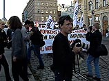 В Праге продолжаются манифестации протеста против процесса глобализации мировой экономики