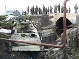 На окраине ингушского села Алкун машина БМП раздавила КПП МВД республики