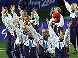 Женская сборная Норвегии по футболу становится олимпийским чемпионом 

