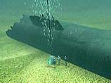 Проведен пробный разрез легкого корпуса субмарины "Курск"