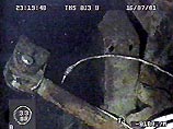 Съемка "Курска" велась 15-18 июля. Была обследована разрушенная часть лодки и дно вокруг нее