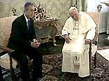 Президент Буш на аудиенции у Папы Римского