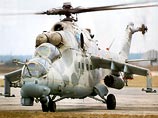 Чеченские боевики сбили из гранатометов вертолет Ми-24