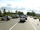 Крупная авария произошла на Ленинградском шоссе в Москве