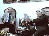 Ясер Арафат встретился с посланником МИД России Андреем Вдовиным