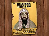Плакаты с надписью "Разыскивается Усама бен Ладен" расклеены по всему Нью-Йорку