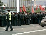 Комитет левых организаций "Черный октябрь" проводит шествие в центре Москвы