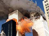 Здания ВТЦ в Нью-Йорке в момент атаки террористов