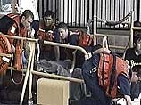 На российском судне "Морской геофизик" в японском порту продолжается пожар На российском судне "Морской геофизик" в японском порту продолжается пожар