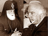Грузинский Патриарх Илия II и президент Грузии Эдуард Шеварднадзе