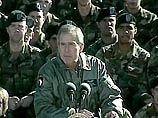 Президент Буш поздравил десантников, готовящихся к операции в Афганистане