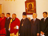 Митрополит Кирилл с монгольской делегацией