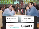 Владимир Крамник и Гарри Каспаров снова довольствовались ничьей