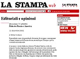 Об этом говорится в статье, которую Горбачев опубликовал сегодня в итальянской газете La Stampa