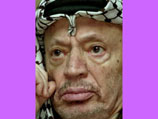 Палестинский лидер Ясир Арафат блокирован израильтянами в Рамаллахе