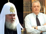 Патриарх Алексий II и председатель парламента Крыма Леонид Грач