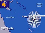 Землетрясение силой 7,3 балла по шкале Рихтера произошло в районе Вануату