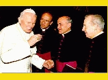 Папа Римский Иоанн Павел с руководством "Opus Dei"