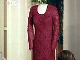 Лора Буш в Национальный музей американской истории платье, в котором она стала первой леди США