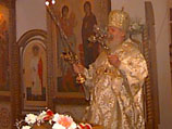 Патриарх Алексий II в храме Космы и Дамиана