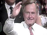 Джордж Буш-старший  с супругой открыли памятник в честь сына