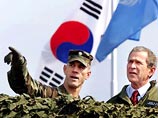 Ранее в Сеуле Буш однозначно высказался в поддержку проводимой Южной Кореей "политики солнечного сияния"