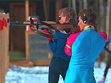Российские биатлонисты-паралимпийцы тренировались без винтовок Российские биатлонисты-паралимпийцы тренировались без винтовок
