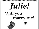 Джесси Раш сделал предложение своей невесте через сеть, чтобы доказать возлюбленной серьезность своих намерений