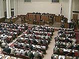 На пленарном заседании парламента было объявлено, что восемь российских военных вертолетов...