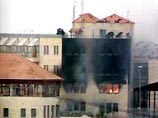 Мощный взрыв прогремел на территории резиденции Ясира Арафата в городе Рамаллах на Западном берегу реки Иордан