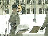 У дежурных в воинских частях, расквартированных в Сибири, появилась новая обязанность - после снегопадов чистить портреты Владимира Путина