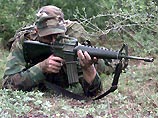 При проведении спецоперации в Аргунском ущелье на месте боя обнаружено несколько новых американских автоматических винтовок М-16