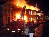 Сильнейший пожар разрушил три старинных здания в столице Гренады 
