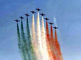 Показательное выступление боевой авиации покажет крупнейшая в мире пилотажная группа из Италии "Frecce Tricolor"