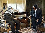 Ясир Арафат встретился в Каире с Хосни Мубараком
