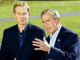 Президент США Джордж Буш и премьер-министр Великобритании Тони Блэр пытаются убедить мировую общественность к угрозе, которая исходит от режима Саддама Хусейна