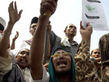 Индонезийские мусульмане протестуют