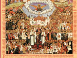 Икона "Собор святых великомучеников российских"