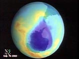 В сентябре площадь озоновой дыры составляла 15,5 млн. кв. километров