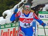Женская сборная России по лыжным гонкам выиграла эстафетную гонку 4х3 км