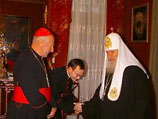 Патриарх Алексий II принял кардинала Роже Эчегарая, председателя Папского совета "Справедливость и мир", по его просьбе