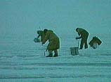 В Белое море унесло льдину с 4 рыбаками