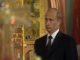 Владимир Путин присутствовал на рождественском богослужении в сельском храме