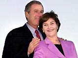 На втором месте по популярности "первая леди США" Лора Буш, которую положительно оценивают 71% американцев, 12% - отрицательно. Ее супруг, президент США Джордж Буш, занял третье место. "За" него высказались 70% граждан США, "против" - 28%