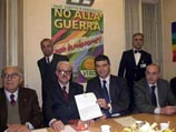 Прибывший накануне в Рим Тарик Азиз принял участие в антивоенной пресс-конференции вместе с лидерами итальянских коммунистов и ''зеленых''