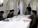На совещании с руководством страны Хусейн заявил, что Ирак не имеет оружия массового уничтожения - химического, бактериологического и ядерного На совещании с руководством страны Хусейн заявил, что Ирак не имеет оружия массового уничтожения - химического, бактериологического и ядерного