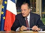 Президент Франции Жак Ширак в телеобращении к нации в понедельник поздно вечером заявил, что "Франция будет голосовать против новой американской - британский - испанской ультимативной резолюции